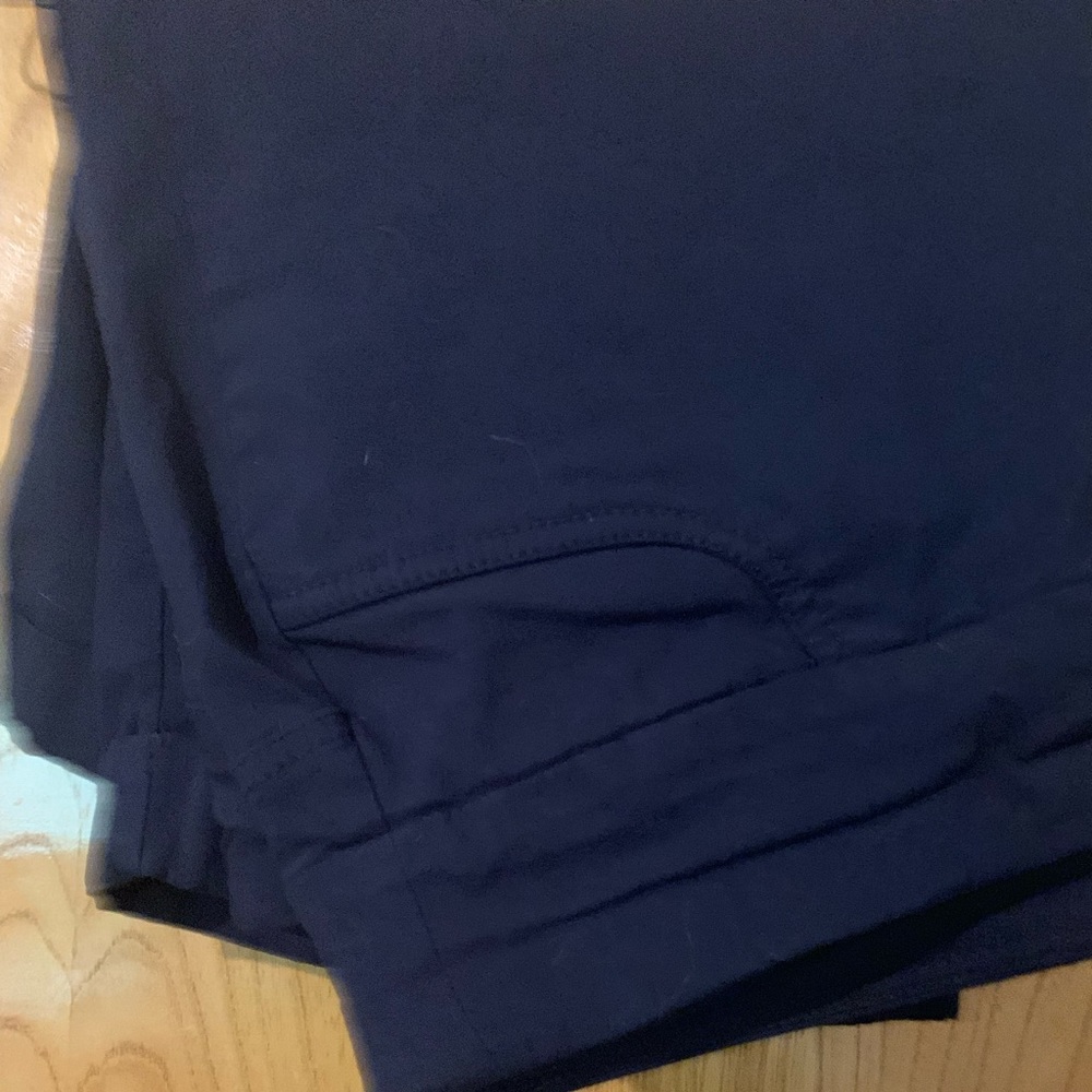 Navy Blue Garbadine shorts